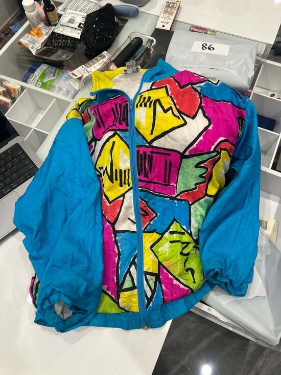 Mureli Other - Vintage 80s Mureli Abstract Geometric Color Block Nylon Windbreaker Jacket